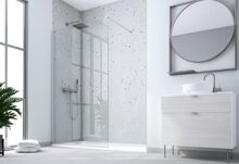 Forte DECO WALK-IN W1 sprchová zástena 80 cm,sklo Reflex,profil Hliník ossid,1x vzper