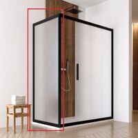 Forte BE.COLORS F1 bočná stena 90x200 cm,Fasciato bezpečnostné sklo,rám Lavanda