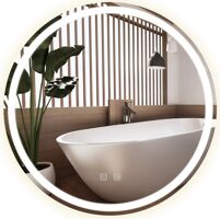 REA LED okrúhle podsvietené zrkadlo BAS 90cm HOM-05521
