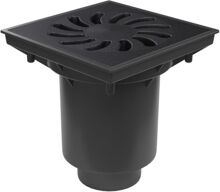 ENPRO Spodný kanalizačný prívod, D 160 / 110-250 mm, suchá klapka, liatinová mriežka 149774